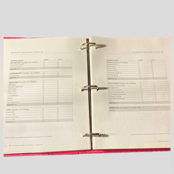 Wedding planner and organizer binder New - Picture 5 of 9